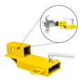 thumbnail image 3 of Enganche para horquilla y remolque BESTZHEYU, receptor de 2 pulgadas, acero amarillo, 3 of 7