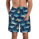 thumbnail image 1 of Fotbe Cartoon Surfer Sharks Trajes de Baño Estampados para Hombre, Shorts de Verano de Secado Rápido, Ropa de Playa, Bañadores-3X-Large, 1 of 6