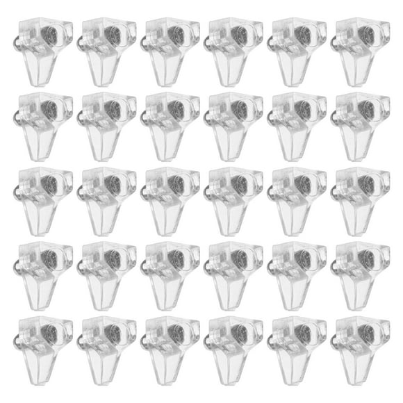 Hims 100pcs Glass Shelf Holder Plastic Shelf Support Pegs Shelf Pin for Cabinet