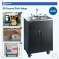 thumbnail image 3 of Ozark River Manufacturing Premier S1 Black, Portable Sink with Hot Water, 110V, 3 of 9