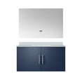 thumbnail image 2 of 36 In. X 22 Navy Blue Bathroom Vanity With Marble Countertop & Led Mirror - Soft Close, Scratch-, Generous Storage Area Bath Cultured Surface And Stain , Large Compartment, 2 of 5
