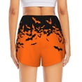 thumbnail image 4 of Haiem Halloween With Black Bats Women's 2 in 1 Running Shorts - Lightweight Athletic Workout Gym Yoga Breathable Sports Shorts Liner with Phone Pockets-Medium, 4 of 9