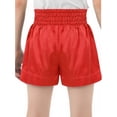 thumbnail image 4 of Hansber Kids Boys Sparkle Boxing Trunks Kickboxing Fight Match Muay Thai Training Boxer Shorts Red Gold 12, 4 of 6