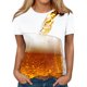 thumbnail image 2 of Fiudx Ofertas Flash Del Día Solo En Línea Blusa de Manga Corta con Estampado de Moda para Mujer, Camiseta con Cuello Redondo, Tops Informales, 2 of 5