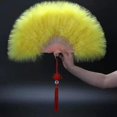 thumbnail image 1 of Abanico plegable de plumas, abanico de mano de baile de corte gótico para niña, hada dulce japonesa, 1 of 5