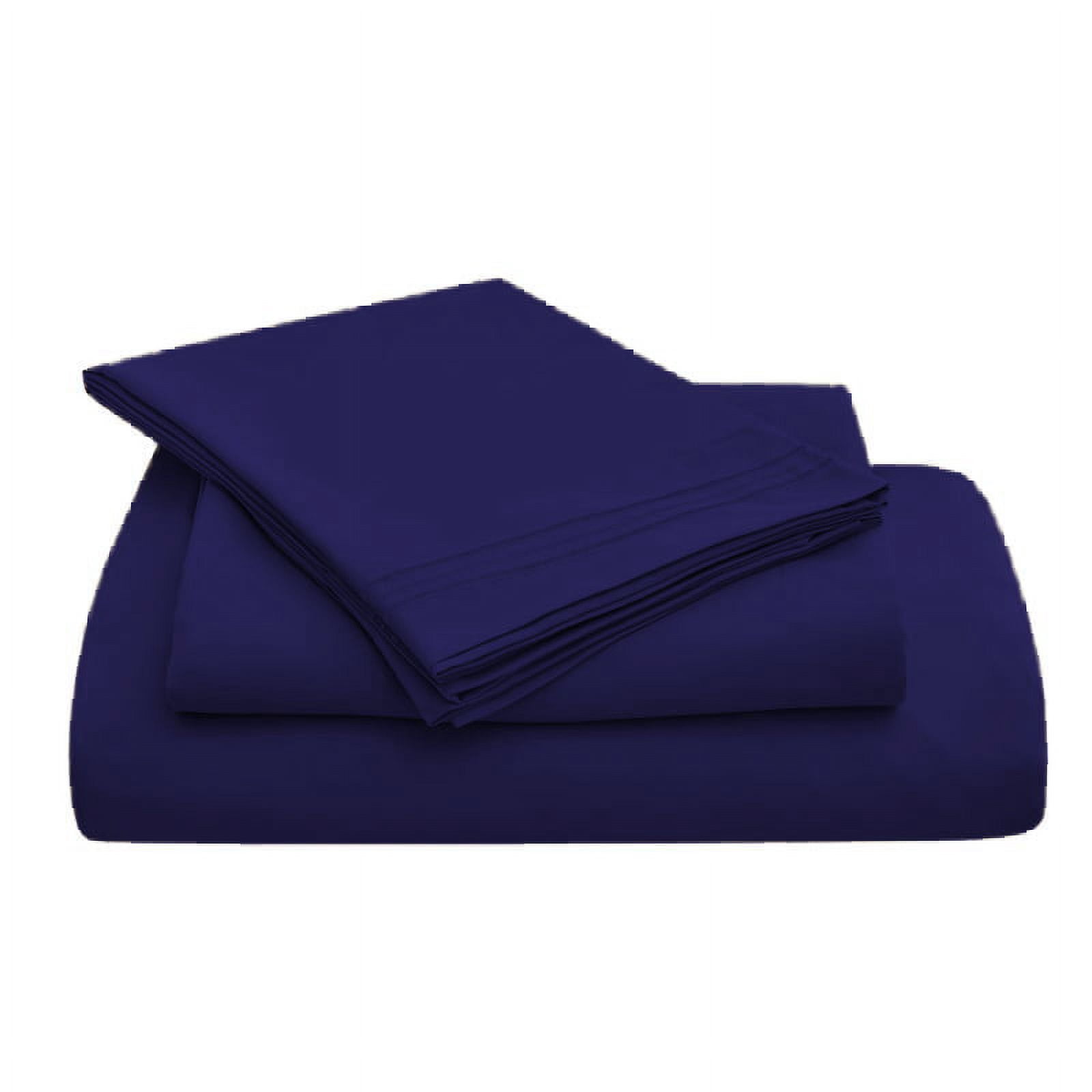 Potomac Home Goods 6-Piece 1800 Thread Count Navy Bamboo Bed Sheet Set, Queen – Deep Pocket