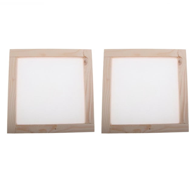 2x Papel De Que Hace Del Que Recicla el Arte BLESIY Pantalla de Marco de Fabricación de Papel 20x20cm