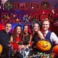 thumbnail image 5 of Spooky Halloween Decorations 20 Inch Happy Halloween Banner Hanging Halloween Decor for Home Indoor Mantel Porch Halloween Party Supplies 1 Pack, 5 of 6