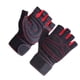 thumbnail image 1 of Soidarity 1 par de guantes de Fitness, manoplas de entrenamiento de levantamiento de pesas de medio dedo, accesorios de protección de manos portátiles Ropa Deportiva, Zapatos Rojo XL Soidarity OD027584-04, 1 of 6