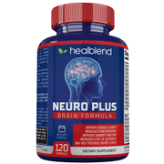 Healblend Neuro Plus Brain Booster Supplements - Brain & Focus Formula, Supports Memory, Concentration & Mental Clarity - 120 Capsules