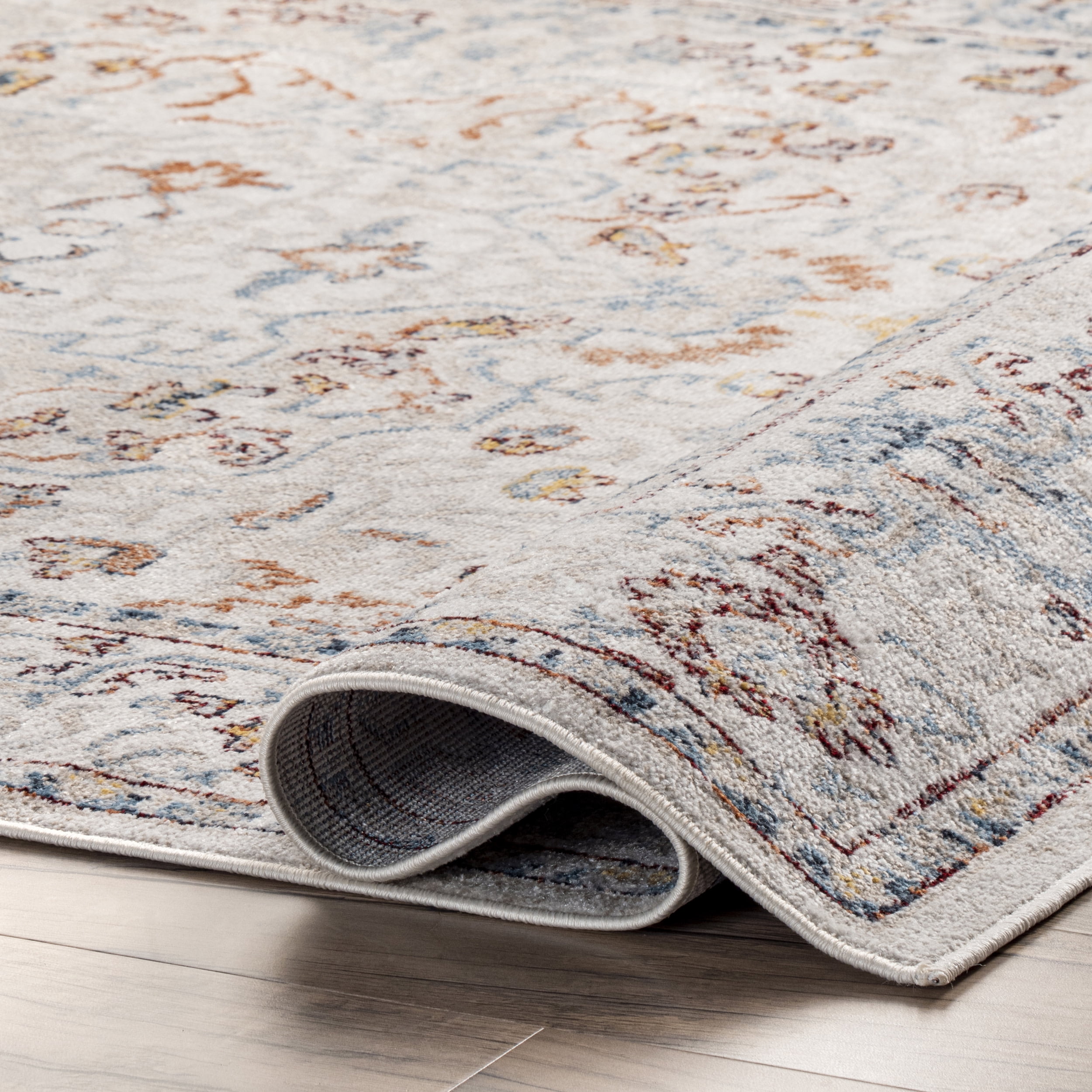 nuLOOM Cady Machine Washable Transitional Area Rug, 3' x 5', Beige