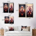 thumbnail image 4 of Designart "Cosmic Flux Abstract Multiverse Metamorphosis IV" Abstract Shapes Framed Wall Art Set Of 2 - Transitional Orange Framed Wall Art Set Of 2, 4 of 6
