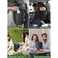 thumbnail image 2 of Bote de basura de coche Garopion, de silicona suave, 7,2 L, a prueba de fugas, con tapa, 2 of 7