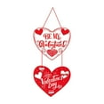 thumbnail image 1 of Letrero colgante de San Valentín con forma de corazón para aniversario al aire libre para amigos Estilo A, 1 of 9