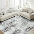 thumbnail image 6 of Wondo Washable Abstract Area Rug, 7x10 Gray and Black Modern Living Room Carpet, Non-Slip Non-Shedding Bedroom Rug, Indoor Rugs, Stain Resistant Rug for Dining Room and Dorm, 6 of 8