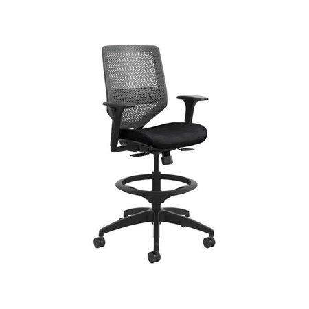 HON SVSR1ACLC10T Solve Mid-Back Task Stool with ReActiv Back