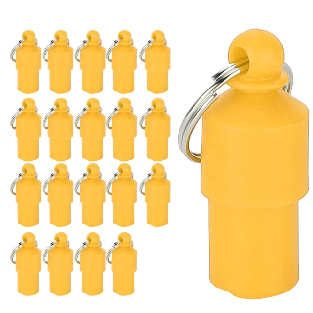 20 piezas Antipérdida Etiqueta de mascota perro gato ID nombre dirección etiqueta almacenamiento barril tubo Collar colgante (naranja)
