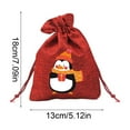 thumbnail image 3 of Christmas Decoration Supplies Linen Apples Bags Candy Bags Cartoons Gift Bags Christmas Bags Small Storage Bags, 3 of 7