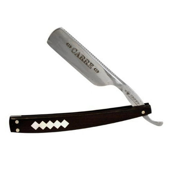 Grenadille Carre with Pearl Inlay 6/8`` Straight Razor by Dovo by Dovo