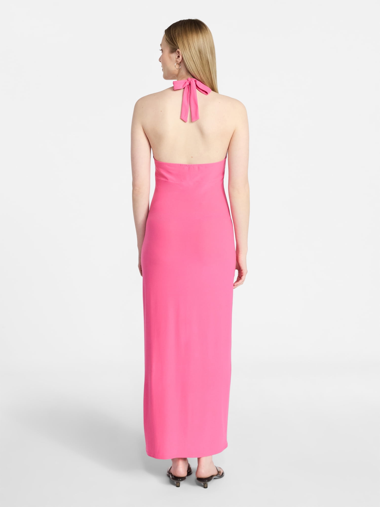 No Boundaries Halter Maxi Dress, Women's & Women's Plus Sizes XXS-4X