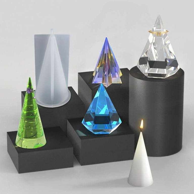 Cone Ring Holder Resin Mold Pyramid Mold Resin Pyramid Molds for