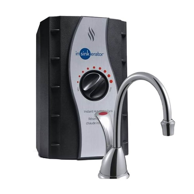 InSinkErator H Wave Instant Hot Water Dispenser Kitchen Faucet System, Chrome