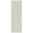 thumbnail image 3 of SAFAVIEH Soho Maui Geometric Wool Runner Rug, Turquoise/Yellow, 2'6" x 12', 3 of 6