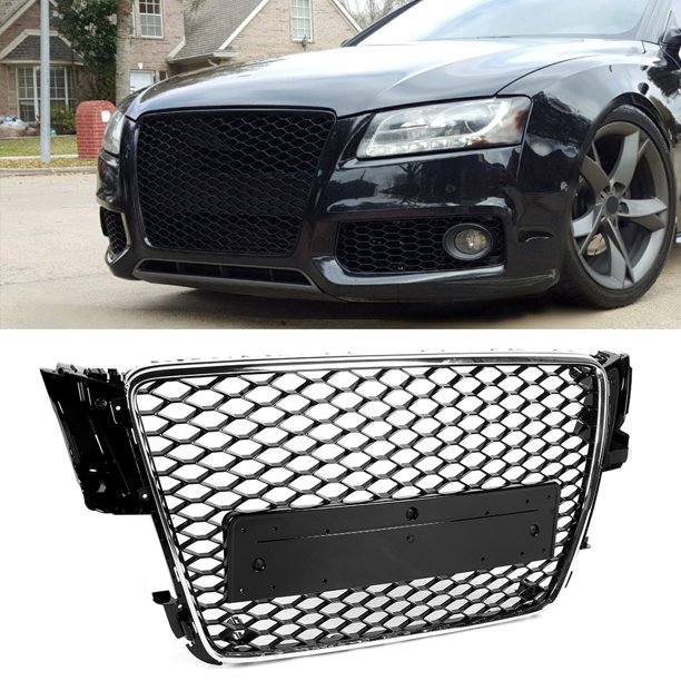 Mesh Grille,Hex Mesh Badgeless Grille Replacement Grille Car Grille
