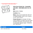 thumbnail image 2 of Valve Cover Gasket Set - Compatible with 2004 - 2005 BMW 645Ci 4.4L V8 N62, 2 of 2