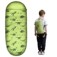 thumbnail image 2 of Kids Sleeping Bags for Boys w. Carrying Backpack - GLOWING-IN-THE-DARK- Dinosaur, 2 of 7