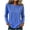 (Type 10)Blue, variant on Otvok Womens Casual Striped Tunic Tee Vertical Stripe Crew Neck Long Sleeve Pocket Loose Daily Top