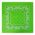 thumbnail image 2 of BASICO 6pk Lime Green Paisley Bandana Face Covering | 100% Cotton Bandana for Men Women | Face Bandana Headband, 2 of 7