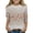 Gray, variant on Grblisyd Shirt for Teen Girls 3/4 Length Sleeve Round Neck Shirts Graphic Blouses Fall Winter Pullover Cute Tops