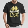 thumbnail image 2 of 40th Birthday Crew T-Shirt, 40th Bday Party Squad Tee, Friends Celebration Shirt, Birthday Crown Graphic Top, Milestone Birthday Group Outfit, 2 of 3