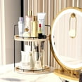 thumbnail image 6 of XKDOUS Bathroom Counter Organizer, 2-Tier Bathroom Corner Shelf Wooden Vanity Organizer, Countertop Bathroom Storage for Bathroom and Kitchen Storage Dresser Decoration, 6 of 8