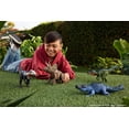 thumbnail image 3 of Jurassic World Rebirth Gigantic Thrashers Eotriceratops Dinosaur Figure Toy, Tail Activated Attack, 3 of 8