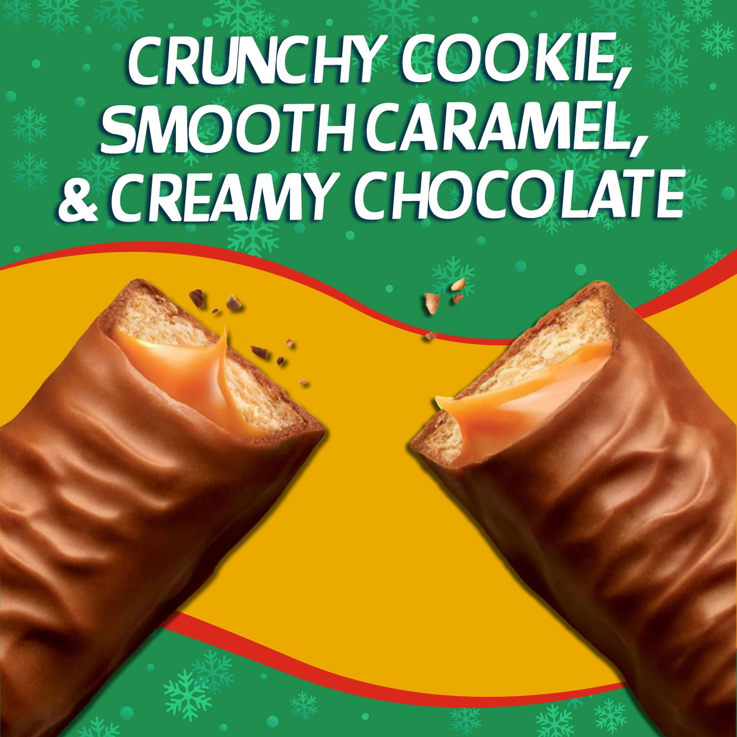 Twix Yard Christmas Full Size Chocolate Candy Bars - 18 bars per pack