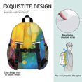 thumbnail image 5 of Pink and Yellow Tie Dye Pattern Backpack for School, Cute School Bag with Adjustable Shoulder Straps and Padded Back, 15"x11.42"x5.5", 5 of 5