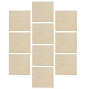 Raindrops 50 Pieces 2x2 Wood Squares for Crafting, Painting, and Projects
