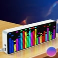 thumbnail image 2 of RGB LED Music Spectrum Display, Voice Sensor Pickup Analyzer with Alarm Clock, 384 LEDs 20 Dynamic 7 Colors, for Home Party Gaming, USB 5V, 2 of 8