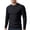 Black, variant on Men's Crew Neck Cable Knit Sweater Long Sleeve Slim Fit Ribbed Pullover Top