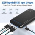 thumbnail image 2 of Batería externa portátil YOBON, paquete de 2 unidades, 10000 mAh, USB C, entrada/salida, 2 of 7