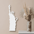 thumbnail image 2 of White Statue Of Liberty Metal Wall Art | ACP Wall Hanging Décor | 46 Inch x 15.5 Inch Approx. | Loops n Knots, 2 of 8