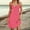 Hot Pink, variant on Vacation Dresses for Women Summer Trendy Eyelet Embroidery Mini Dress Spaghetti Strap V Neck Casual Sundress Blue L