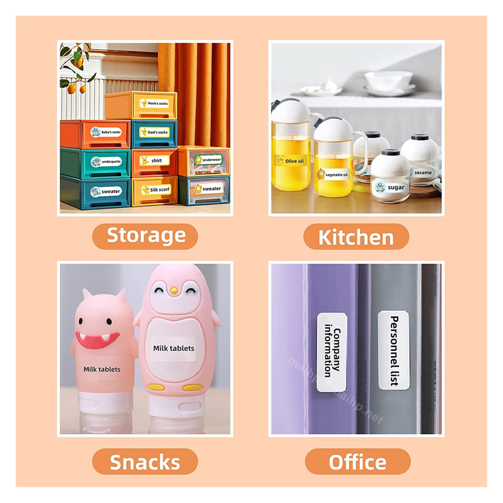 D110 Mini Portable Thermal Label Maker Wireless Bluetooth Sticker Pocket Printer Home Use Storing Organizing Name Label Printer ,Compact Design