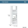 thumbnail image 3 of 4 Cube Stackable Storage, White, 3 of 6