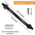 thumbnail image 2 of 14 inch Spring Closer Adjustable Door Closer Outdoor Carbon Steel Spring Closer Screw Garden Door Closer for Household Gates Yard Fence, Bla, 2 of 5