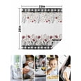 thumbnail image 4 of Watercolor Flowers Cloth Napkins Set of 8 Reusable Dinner Napkins, Fall Farmhouse Floral Herbs Plaid Cocktail Napkin Washable Table Napkins for Wedding/Holiday Party/Baby Shower 20"x20", 4 of 7