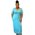thumbnail image 3 of Women's Everyday V-neck Maxi Dress With Pockets, 3 of 11