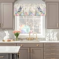 thumbnail image 5 of Valance Curtains for Kitchen Windows Easter Colorful Egg Spring Flower Rod Pocket Valance Farm Bunny Pastoral Plant Short Window Curtain Topper for Bedroom Living Room Bathroom 42x12in,1&nbsp;Panel, 5 of 9